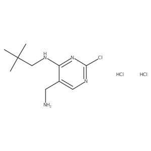 (5-Aminomethyl-2-chloro-pyrimidin-4-yl)-(2,2-dimethyl-propyl)-amine 2HCl结构式