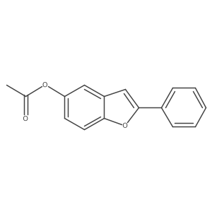 5-Benzo[b]furanol,2-phenyl-,acetate Structure