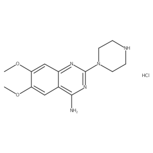 2-Piperazine-4-amino-6,7-dimethoxyquinazoline hydrochloride Structure