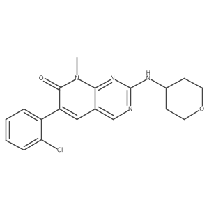 6-(2-Chlorophenyl)-8-methyl-2-(tetrahydro-2H-pyran-4-ylamino)pyrido[2,3-d]pyrimidin-7(8H)-one Structure