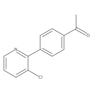 1-[4-(3-Chloro-2-pyridinyl)phenyl]ethanone Structure