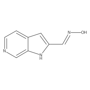 1H-pyrrolo[2,3-c]pyridine-2-carboxaldehyde oxime Structure