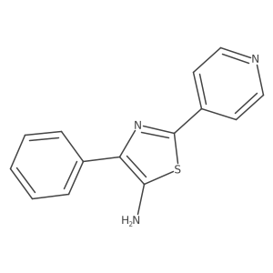 4-Phenyl-2-(4-pyridinyl)-5-thiazolamine Structure