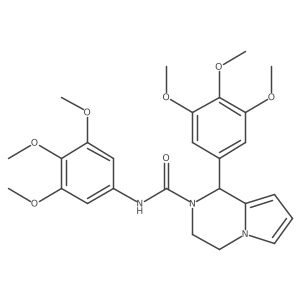N,1-bis(3,4,5-trimethoxyphenyl)-3,4-dihydropyrrolo[1,2-a]pyrazine-2(1H)-carboxamide结构式
