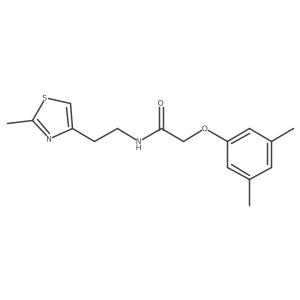 2-(3,5-dimethylphenoxy)-N-[2-(2-methyl-1,3-thiazol-4-yl)ethyl]acetamide Structure