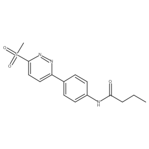 N-(4-(6-(methylsulfonyl)pyridazin-3-yl)phenyl)butyramide Structure