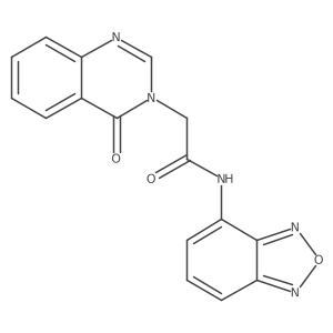 N~1~-(2,1,3-benzoxadiazol-4-yl)-2-[4-oxo-3(4H)-quinazolinyl]acetamide结构式