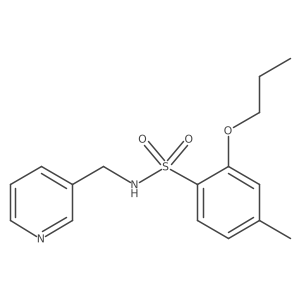 4-methyl-2-propoxy-N-(3-pyridinylmethyl)benzenesulfonamide结构式