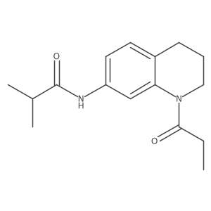 N-(1-propionyl-1,2,3,4-tetrahydroquinolin-7-yl)isobutyramide Structure