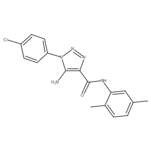 5-amino-1-(4-chlorophenyl)-N-(2,5-dimethylphenyl)-1H-1,2,3-triazole-4-carboxamide Structure