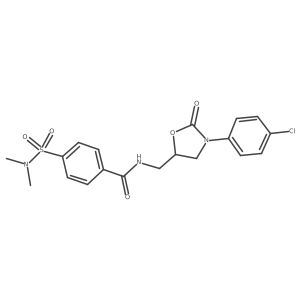 N-((3-(4-chlorophenyl)-2-oxooxazolidin-5-yl)methyl)-4-(N,N-dimethylsulfamoyl)benzamide Structure