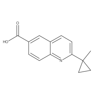 2-(1-Methylcyclopropyl)quinoline-6-carboxylic acid结构式