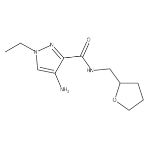 4-Amino-1-ethyl-N-((tetrahydrofuran-2-yl)methyl)-1H-pyrazole-3-carboxamide Structure