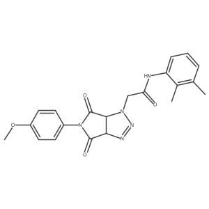 N-(2,3-dimethylphenyl)-2-[5-(4-methoxyphenyl)-4,6-dioxo-4,5,6,6a-tetrahydropyrrolo[3,4-d][1,2,3]triazol-1(3aH)-yl]acetamide结构式