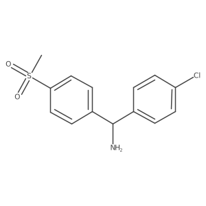 4-Chloro-I+/--[4-(methylsulfonyl)phenyl]benzenemethanamine Structure