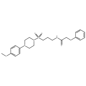 N-(3-((4-(4-methoxyphenyl)piperazin-1-yl)sulfonyl)propyl)-2-phenoxyacetamide Structure