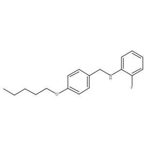 2-Fluoro-N-[4-(pentyloxy)benzyl]aniline Structure