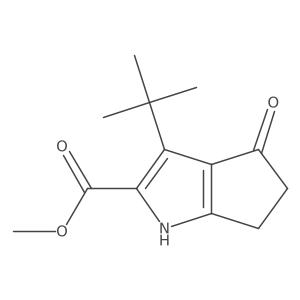 Methyl 3-tert-butyl-4-oxo-1,4,5,6-tetrahydrocyclopenta[b]pyrrole-2-carboxylate Structure