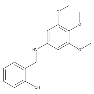 2-{[(3,4,5-Trimethoxyphenyl)amino]methyl}phenol Structure