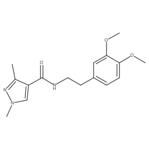 N-(3,4-dimethoxyphenethyl)-1,3-dimethyl-1H-pyrazole-4-carboxamide Structure