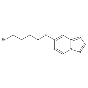 5-(4-Bromobutoxy)pyrazolo[1,5-a]pyridine结构式