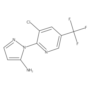 2-[3-Chloro-5-(trifluoromethyl)pyridin-2-yl]pyrazol-3-amine Structure