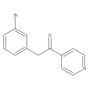 2-(3-Bromophenyl)-1-(pyridin-4-YL)ethanone结构式