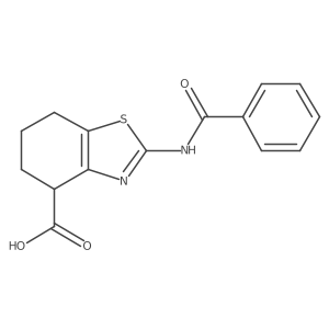 2-Benzamido-4,5,6,7-tetrahydrobenzo[d]thiazole-4-carboxylic acid Structure