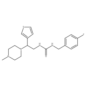 1-(4-Fluorobenzyl)-3-(2-(4-methylpiperazin-1-yl)-2-(thiophen-3-yl)ethyl)urea Structure
