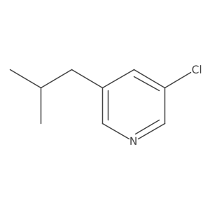 3-Chloro-5-isobutylpyridine结构式