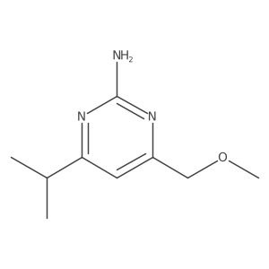 4-Isopropyl-6-(methoxymethyl)pyrimidin-2-amine Structure