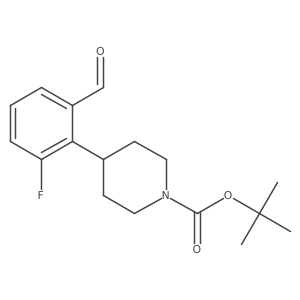 Tert-butyl 4-(2-fluoro-6-formylphenyl)piperidine-1-carboxylate Structure