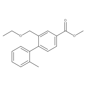 Methyl 2-(ethoxymethyl)-2'-methyl[1,1'-biphenyl]-4-carboxylate结构式
