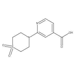 2-(1,1-Dioxo-1lambda6-thiomorpholin-4-yl)pyridine-4-carboxylic acid Structure