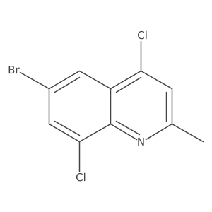 6-Bromo-4,8-dichloro-2-methylquinoline结构式