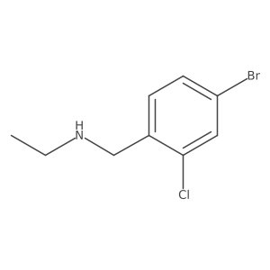 [(4-Bromo-2-chlorophenyl)methyl](ethyl)amine Structure