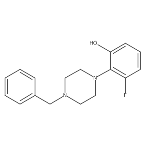 2-(4-Benzylpiperazin-1-yl)-3-fluorophenol结构式