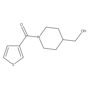 (4-(Hydroxymethyl)piperidin-1-yl)(thiophen-3-yl)methanone Structure