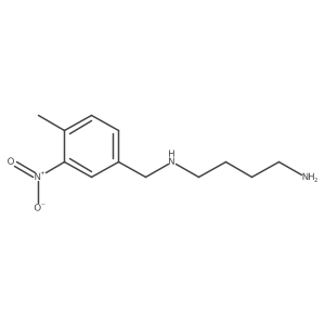 N1-[(4-Methyl-3-nitrophenyl)methyl]-1,4-butanediamine结构式