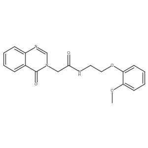 N-[2-(2-methoxyphenoxy)ethyl]-2-(4-oxoquinazolin-3(4H)-yl)acetamide Structure