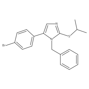 1-benzyl-5-(4-bromophenyl)-2-(isopropylthio)-1H-imidazole Structure