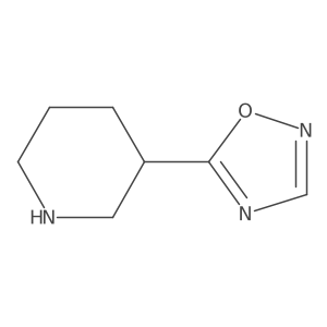 3-(1,2,4-Oxadiazol-5-yl)piperidine Structure