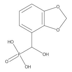 (R)-(Benzo[d][1,3]dioxol-4-yl(hydroxy)methyl)phosphonic acid Structure