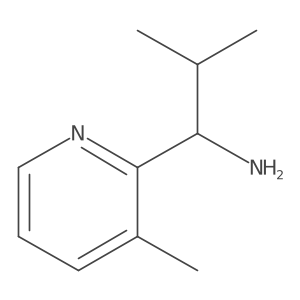 (1R)-2-Methyl-1-(3-methyl(2-pyridyl))propylamine Structure