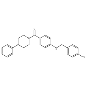 [4-(4-Chloro-benzylamino)-phenyl]-(4-phenyl-piperazin-1-yl)-methanone Structure