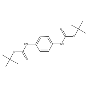 Tert-butyl 1,4-phenylenedicarbamate结构式