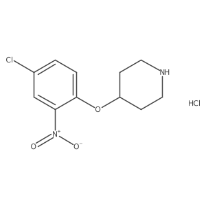 4-(4-Chloro-2-nitrophenoxy)piperidine hydrochloride Structure