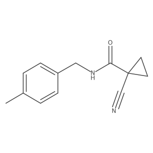 1-cyano-N-(4-methylbenzyl)cyclopropanecarboxamide结构式