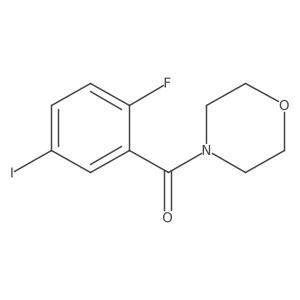4-[(2-Fluoro-5-iodophenyl)carbonyl]morpholine Structure