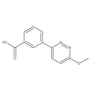 3-(6-Methoxypyridazin-3-yl)benzoic acid Structure